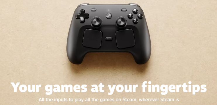 the steam controller. it kind of looks like one of those tiny jumping spiders with the cute eyes, and it has blushing cheeks for trackpads.